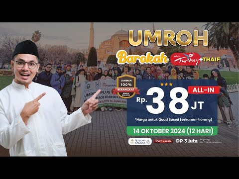 Paket Umroh plus Turki 14 Oktober 2024