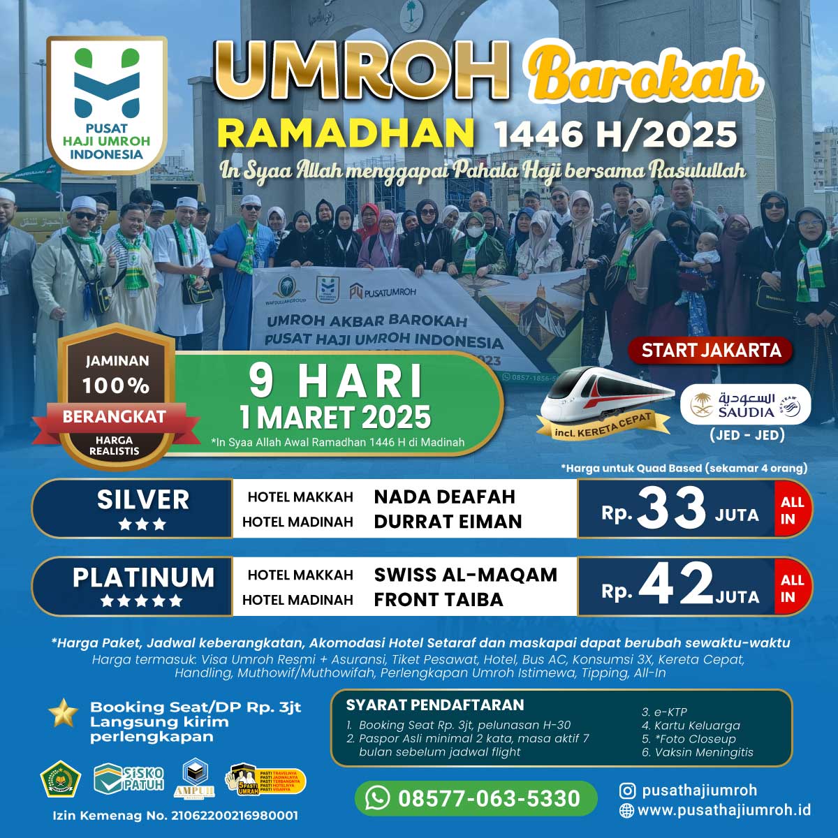 Paket Umroh Awal & Itikaf Ramadhan 2025, Harga Realistis