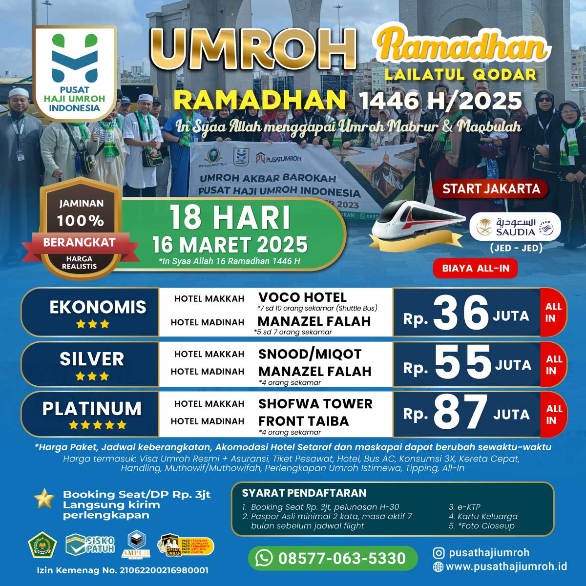 Paket Umroh Awal & Itikaf Ramadhan 2025, Harga Realistis